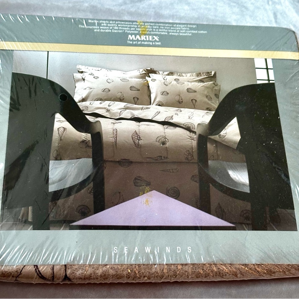 Vintage Martex Queen Fitted Sheet Sea Winds Brand New - Picture 5 of 6